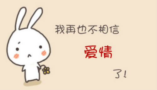我再也不相信爱情了