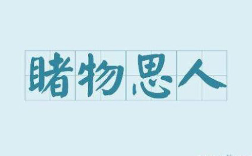 睹物思人