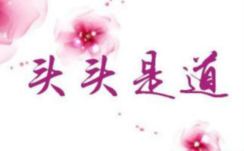 头头是道