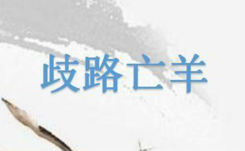 歧路亡羊