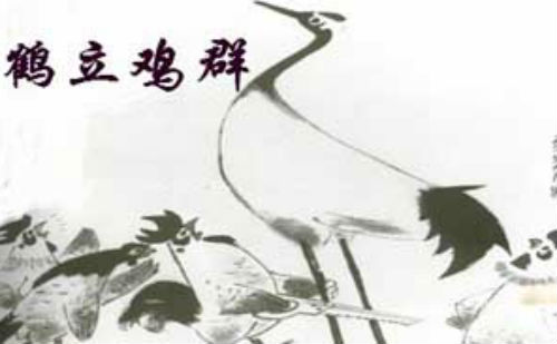 鹤立鸡群
