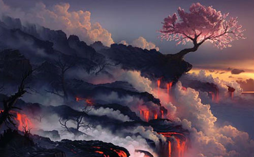 光焰万丈的美景