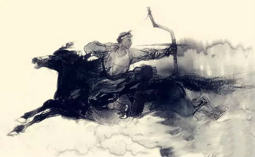 骑马射箭