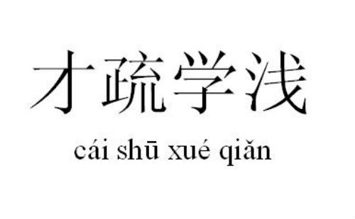 才疏学浅