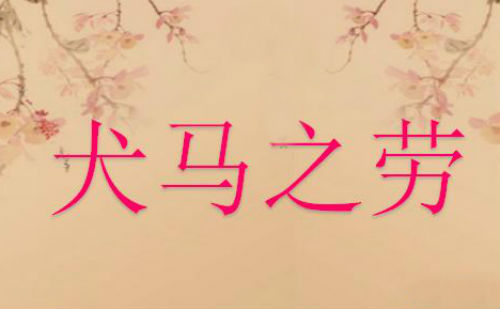 犬马之劳