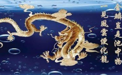 金麟岂是池中物一遇风云便化龙