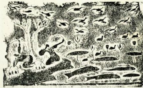 焚林而猎壁画