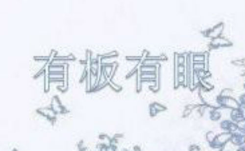 有板有眼